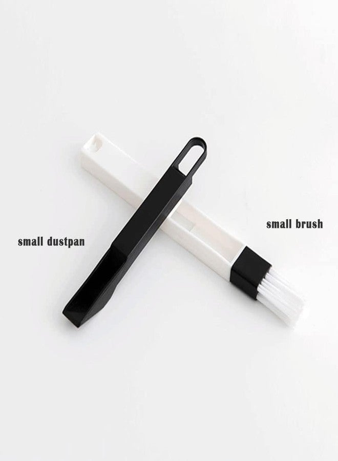 Roktry 2 in 1 (Pack of 3) Hand-held Groove Gap Cleaning Tools with Dustpan Door Window Track Cleaning Brushes Air Conditioning Shutter Cleaning Brushes Keyboard Wardrobe Dust Removal Cleaning Brush - Image 3